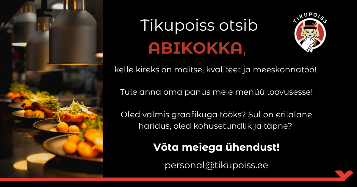 Tikupoiss otsib abikokka