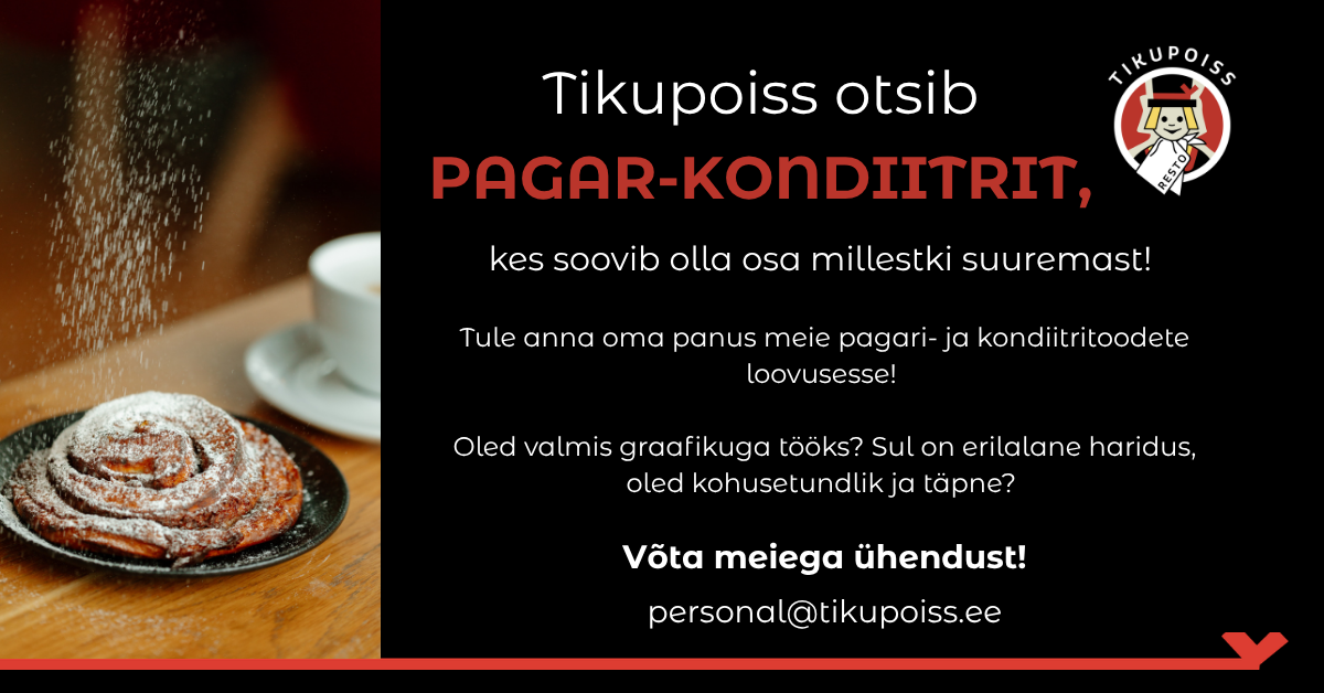Tikupoiss otsib pagar-kondiitrit